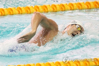김우민, 자유형 800ｍ 7분49초97…박태환 기록에 0.04초 차 | 연합뉴스