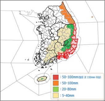 난마돌 북상…제주·강원영동 오후, 경상해안 밤부터 비 쏟아져 | 연합뉴스