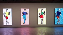 걷는 사람들 작가 줄리안 오피, 5년 만에 부산 개인전 | 연합뉴스