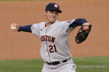 잘 나가는 MLB 휴스턴, 그레인키 팔 통증에 위기감 고조 | 연합뉴스