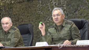 러 국방장관, 우크라 남부 점령지 방문해 정찰 강화 지시 | 연합뉴스