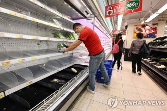 ′식료품 등 사재기′…홍콩, 코로나19 전수검사 중 도시 봉쇄 예고 | 연합뉴스