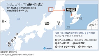 [그래픽] '조선인 강제 노역' 일본 사도광산 | 연합뉴스