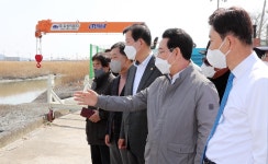 전남도·보성군, 벌교천 범람방지 공사 합동 점검 | 연합뉴스