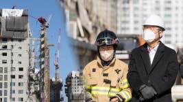 이재명, 광주 아파트 사고 가족 위로…호남 달래기 | 연합뉴스