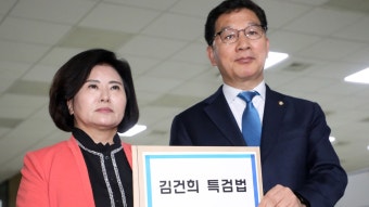 민주, '김건희 여사 주가조작 의혹' 특검법 발의 | 연합뉴스