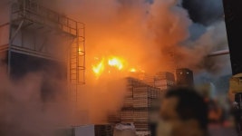 밀양 한국카본 2공장 화재…대응 2단계 진화 작업 | 연합뉴스