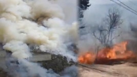 건조한 날씨에 전국서 산불…하동 산불 2단계 | 연합뉴스