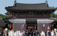 부여 백제문화단지서 KBS '근초고왕' 촬영 | 연합뉴스