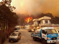 포항 용흥동 큰 불…3개동 주민 대피·민가 피해(4보) | 연합뉴스