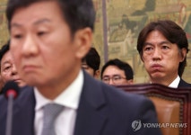 정몽규, 홍명보, 문화체육관광위 현안 질의 증인 출석 | 연합뉴스