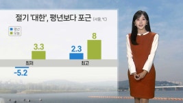 [날씨] 절기 대한 평년보다 포근…곳곳 미세먼지 나쁨 | 연합뉴스