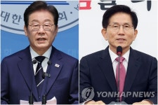 이재명 48.8%…김문수 10.9%, 한덕수 8.6%, 한동훈 6.2% 오차내[리얼미터] | 연합뉴스