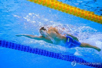 김우민, 세계수영선수권 자유형 400ｍ 금메달…박태환 후 13년만 | 연합뉴스
