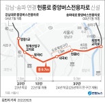 [그래픽] 강남-송파 연결 헌릉로 중앙버스전용차로 신설 | 연합뉴스