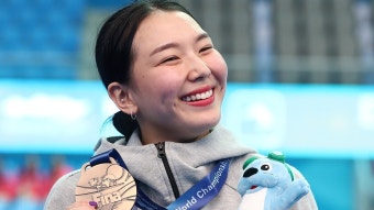 김수지, 1m 동메달…한국 다이빙 사상 첫 쾌거 | 연합뉴스