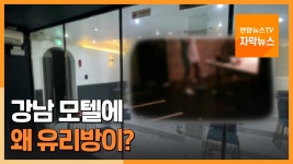 [자막뉴스] 모텔에 왜 유리방이?…강남서 또 불법영업 적발 | 연합뉴스