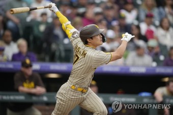 김하성, MLB 올스타 팬 투표 1차 집계서 NL 2루수 9위 | 연합뉴스