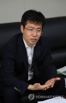 질문에 답하는 여한구 통상정책국장 | 연합뉴스