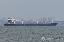 우크라이나서 옥수수 싣고 레바논 향하는 선박 | 연합뉴스