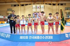 순천팔마초, 제80회 전국씨름선수권대회 우승 | 연합뉴스