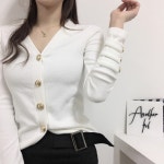 에이블리 [어나더핏] 골드 견장 가디건 (3color)