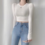 [ 가격실화?/6color ] 스판최고 크롭 물결 쫀쫀티셔츠_니드온 [ 가격실화?/6color ] 스판최고 크롭 물결 쫀쫀티셔츠_니드온 | 13,400원 | 브랜디