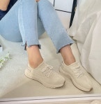 프롬릴리 [🩷찐편함추천!] 데일리 말랑 스판 니트 운동화 스니커즈 (2color)