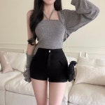블러핏 [ 골반볼륨효과 ] 브로디 카고 포켓 스판 반바지 숏팬츠
