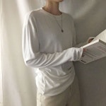 ( 도톰하고 부드러운 ) 레이온 라운드넥 심플티 / 고퀄리티 스판짱! 색감대박 기본티 / 부드러운 라운드넥 무지티 / 스판좋은 베이직 긴팔티셔츠