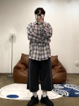 클로원 [누적 2000장](2COLOR) 체크 시어서커셔츠 (체크셔츠, 여름셔츠... 오버핏셔츠) 클로원 [누적 2000장](2COLOR)  체크 시어서커셔츠... 