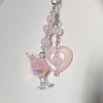 모어댄블루 칵테일샤베트 비즈키링 키치한 Y2K 핸드폰스트랩 고리 줄