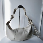 세린 비건 레더 소프트 셔링 크로와상백 (2컬러, 숄더-크로스가능)