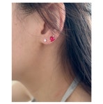 유어에뜨 *925 silver* sofie 상큼 딸기 피어싱 유어에뜨 *925 silver* sofie 상큼 딸기 피어싱