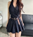 뮤즈모브 Halterneck Dress Belt Set (S-L)