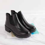 에이블리 ♥기모추가♥라운드 밴딩 첼시 부츠(4.5cm)