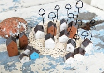 도자기 미니어처 메모꽂이겸 명함꽂이!~