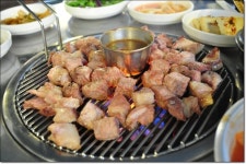 제주도중문맛집 꽃돼지 연탄구이 / 흑돼지 생구이 전문점 , 전망좋은펜션 지삿개풍경