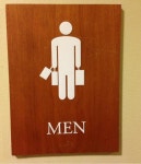 백화점 남자화장실 표지판