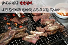 양재역 맛집 추억의 연탄갈비, 제주 흑돼지와 한라산 소주에 혀를 맡기다