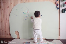 아이방인테리어 노리터보드 코끼리자석칠판 추천! + 엘리 민트그린