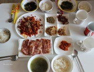 소박하고 간단한 아침밥상 차리기