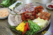 일산 보쌈 맛집 국내산 홍어삼합 백석동 속초면옥