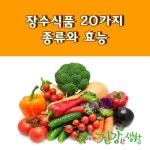장수식품 20가지 종류와 효능