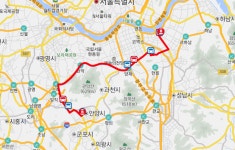 광역급행버스 잠실에서 안양 M5333번 (범계역-잠실역)노선.배차 간격.실시간