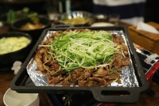 신이 내린 선물 대파와 연탄불에 구워 먹는 돈육 / 관수동맛집 관철동맛집 한량석쇠