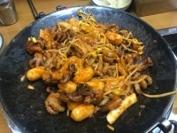 영등포 타임스퀘어 오쭈, 매콤한 쭈꾸미 퐁듀 맛집