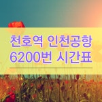 6200번 공항버스 천호역 시간표/정류장 노선도(하남. 길동. 강동.인천공항)