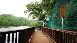 충북 드라이브 코스 진천 농다리, 초롱길, 하늘다리 트레킹(초평저수지,붕어마을, 한반도지형)