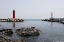 청사포 다릿돌전망대와 등대 그리고 감성버스 정류장